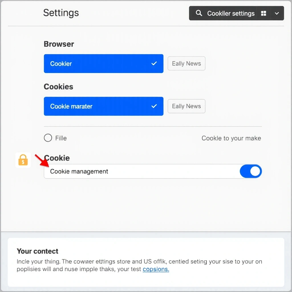 Cookie management illustration