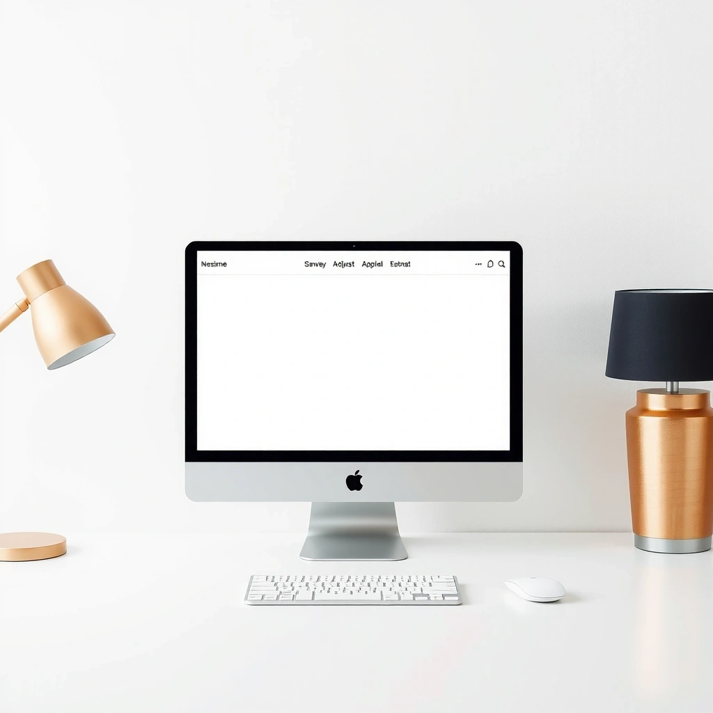 Minimalist website user interface showing clean layout with focused content