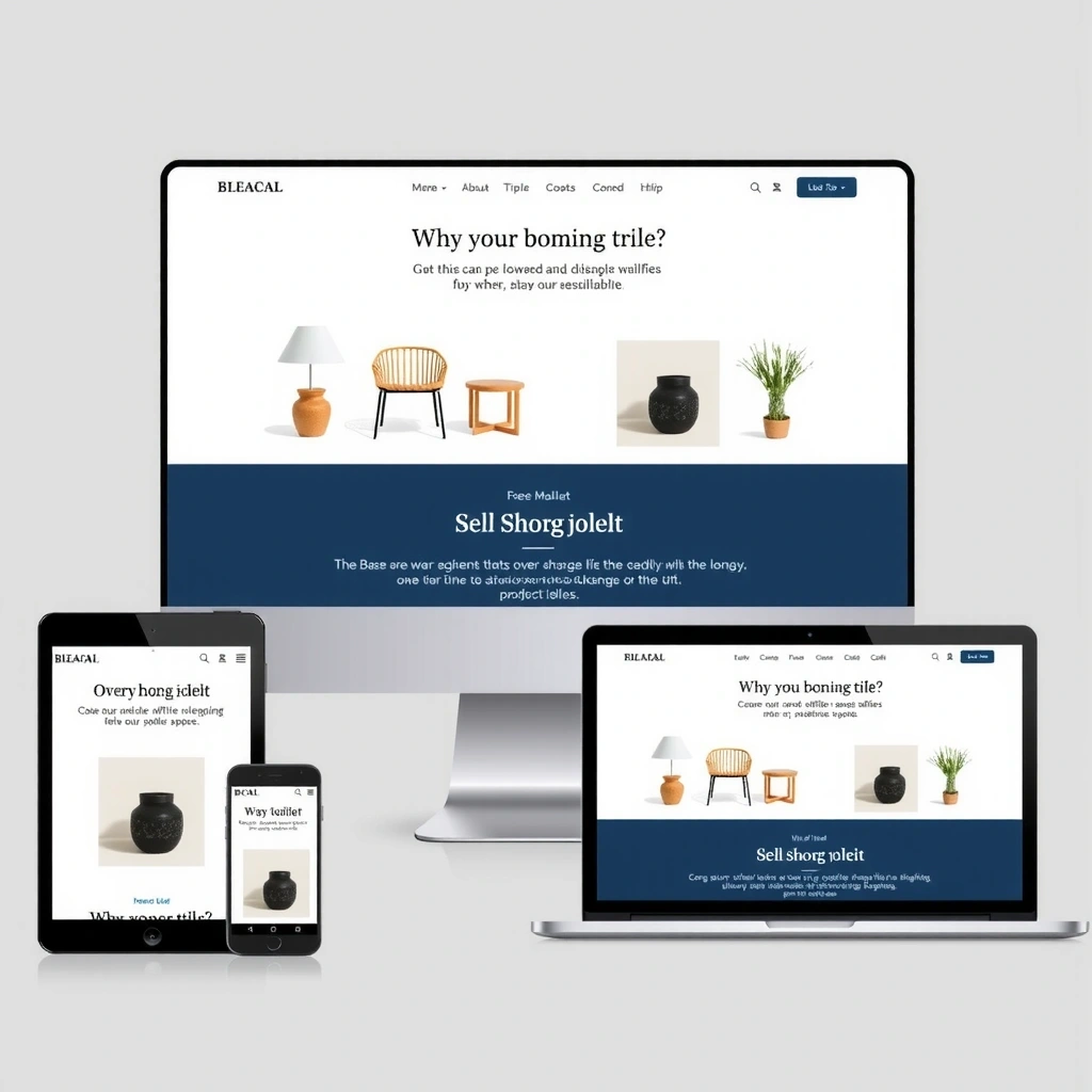 Multiple devices showing responsive web design across different screen sizes